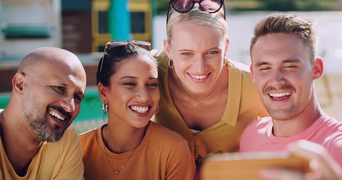 Friends taking a picture together